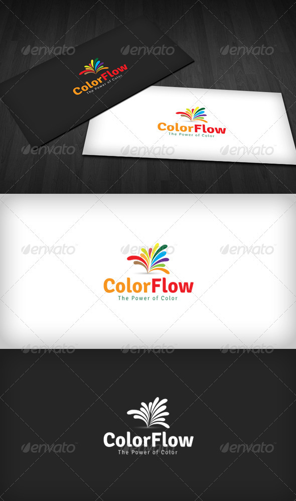 Color Flow Logo - Vector Abstract