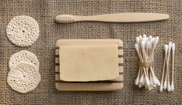 Soap Eco, bamboo toothbrush, natural brush Eco cosmetics products and tools