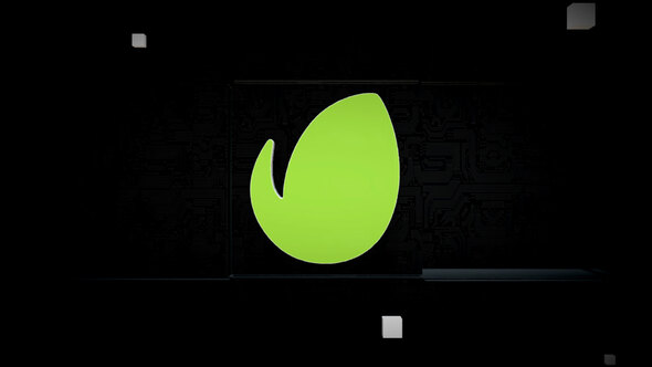 Cube Black Logo Reveal