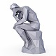Thinker Sculpture Low Poly