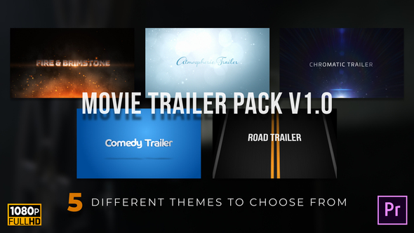 Movie Trailer Pack v1.0 • MOGRT for Premiere Pro