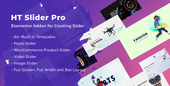 HT Slider Pro For Elementor