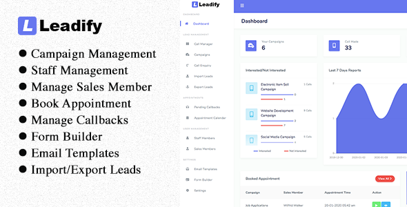 Leadify - Lead & Call Center CRM