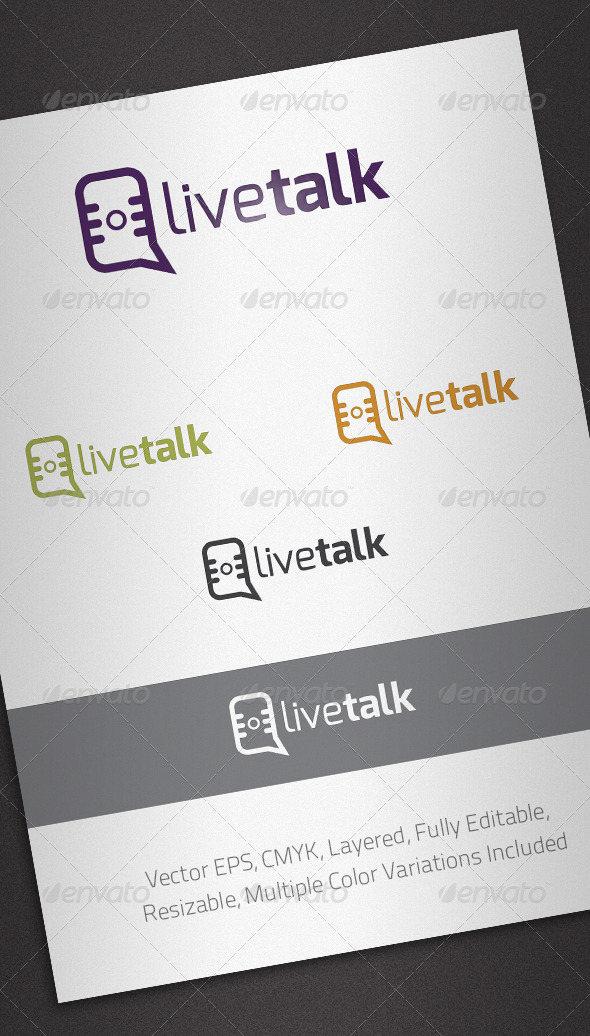 Live Talk Logo Template - Abstract Logo Templates