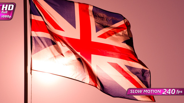 Sunlight Through The Flag Of Britain alt