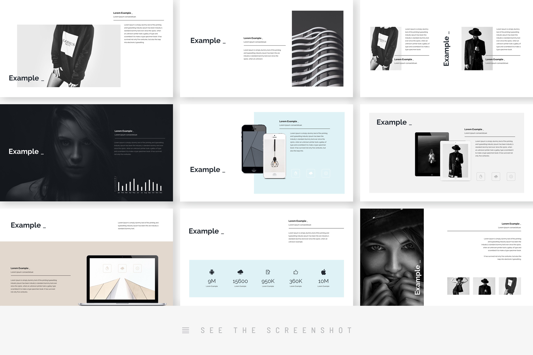 Clean Minimal PowerPoint Presentation Template, Presentation Templates