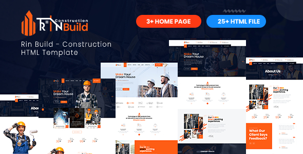 Rin Build - Construction Building Company HTML Template