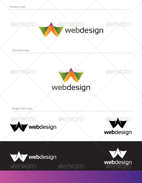 Web Design Logo Design - LET-028 - Letters Logo Templates