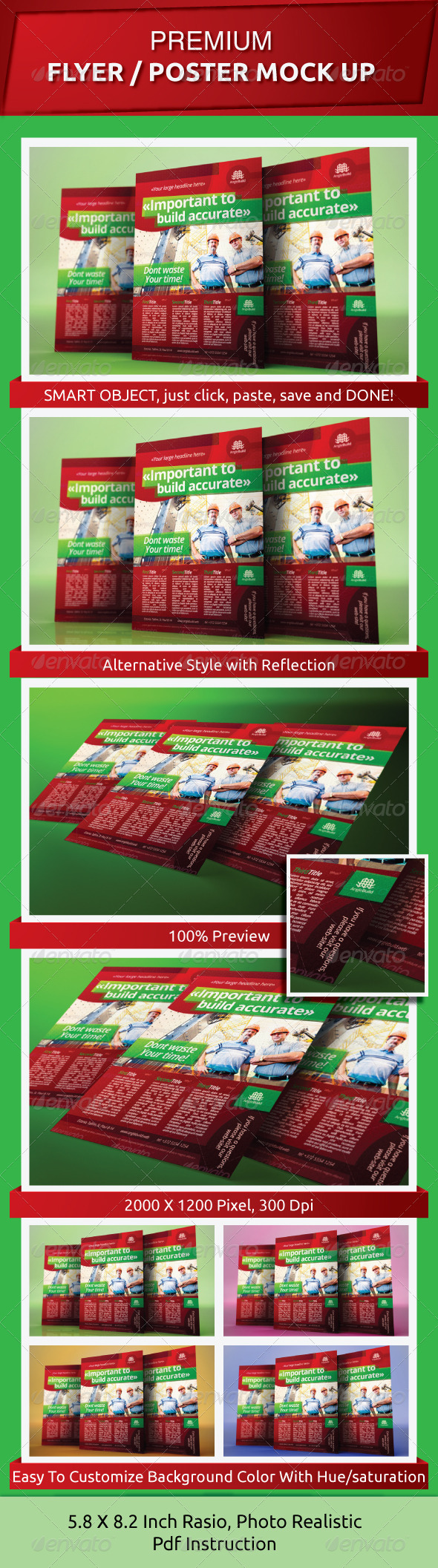 Photorealistic Flyer/Poster Mock-Ups - Flyers Print