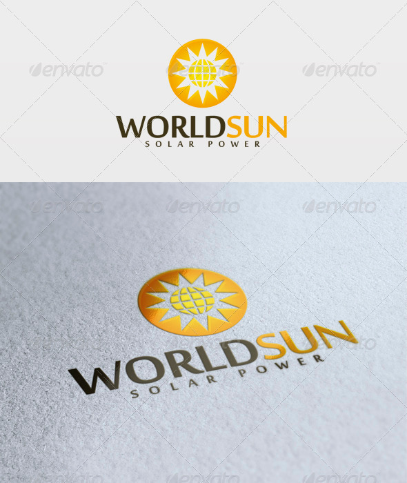 World Sun Logo - Objects Logo Templates
