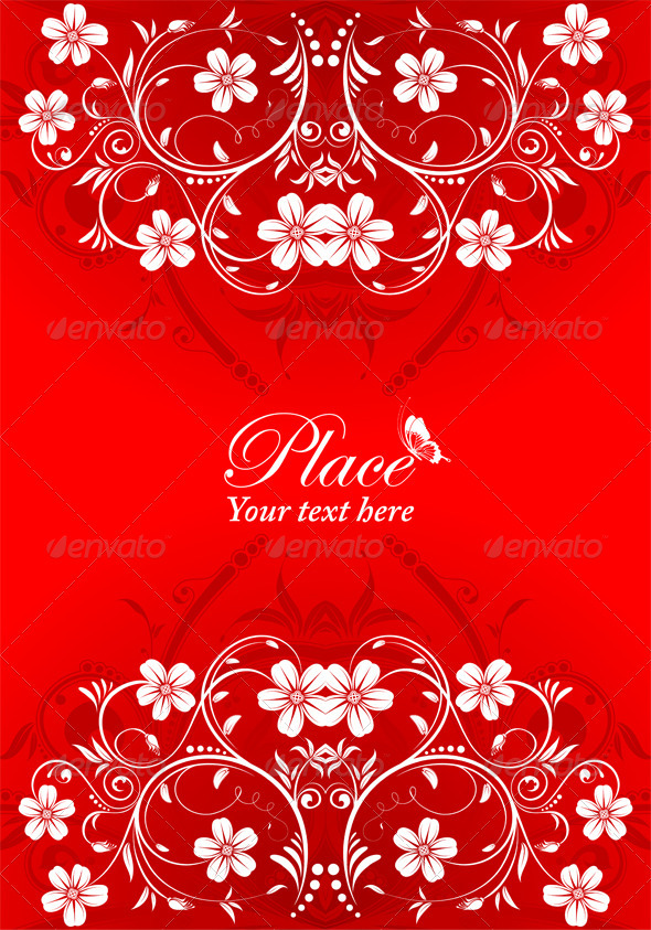 Flower Frame - Flourishes / Swirls Decorative