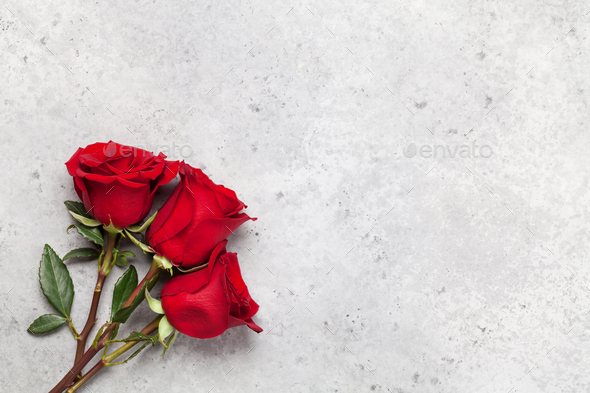 Valentines Day Card With Rose Flowers Stock Photo By Karandaev Photodune