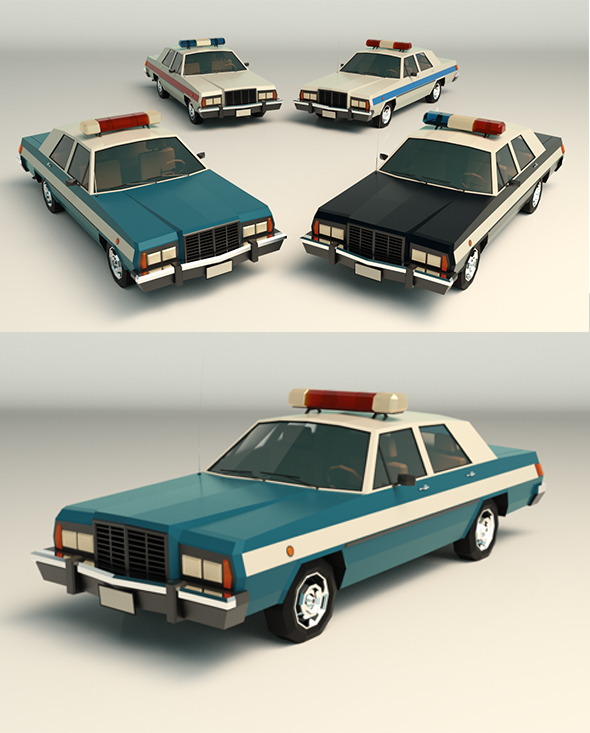 Low Poly Police - 3Docean 25544680