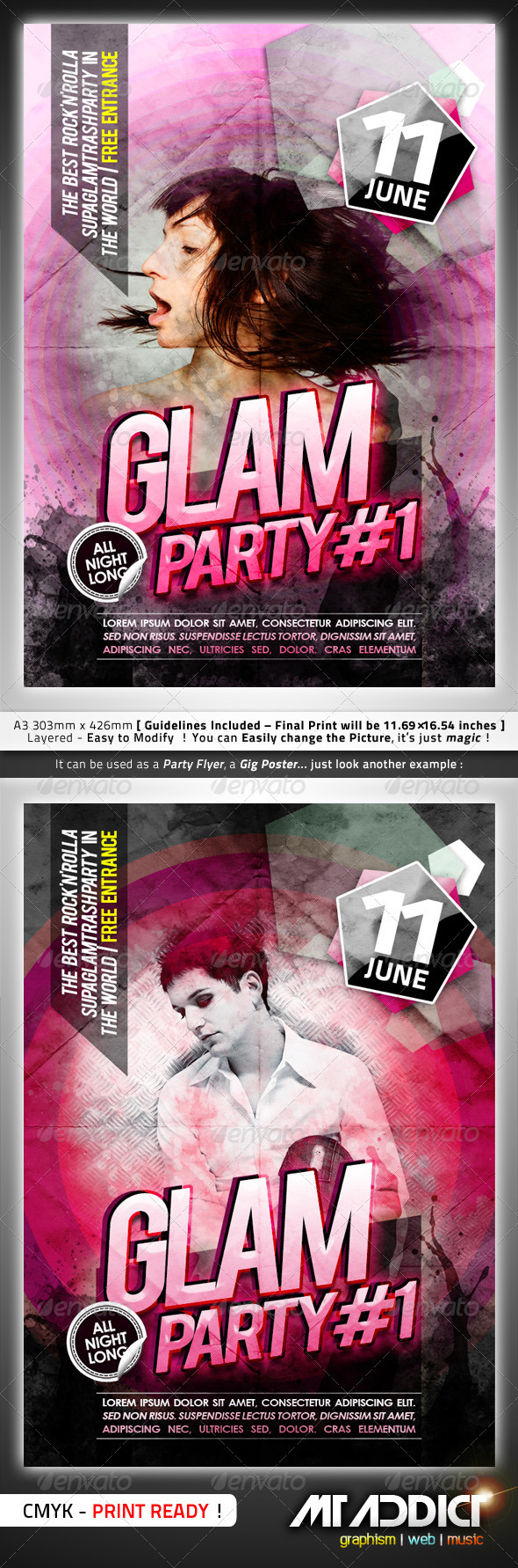 Glam Flyer / Poster - Clubs & Parties Events
