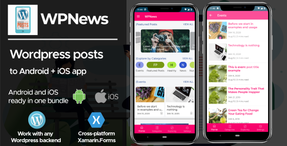 WPPosts | Wordpress to Android/iOS News/Posts/Blog App