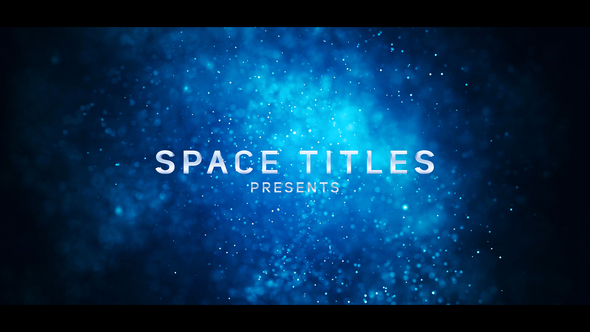 Particle Space Titles - VideoHive 25542791