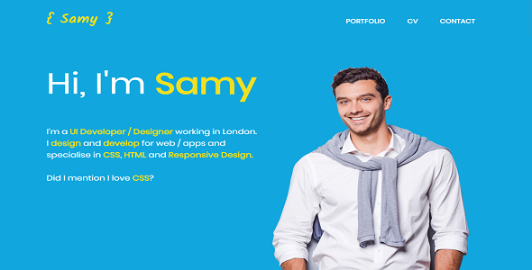 Easy-portfolio - Simple Personal/Portfolio Template