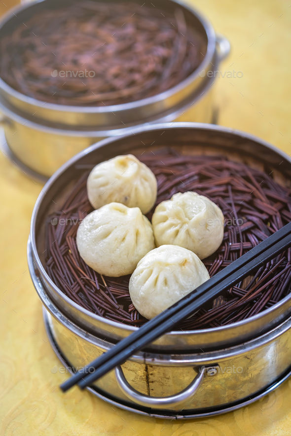 Delicious traditional chinese Baozi buns - Stock Photo - Images