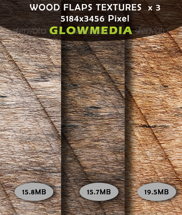 Wood Flaps Textures x 3