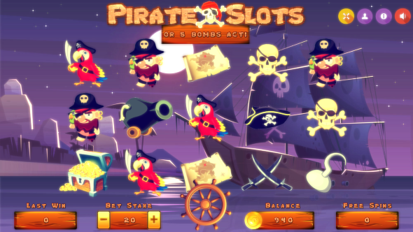 PirateSlots Casino Platform - HTML5
