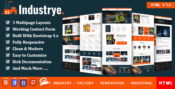 Industrye - Factory - ThemeForest 25342656