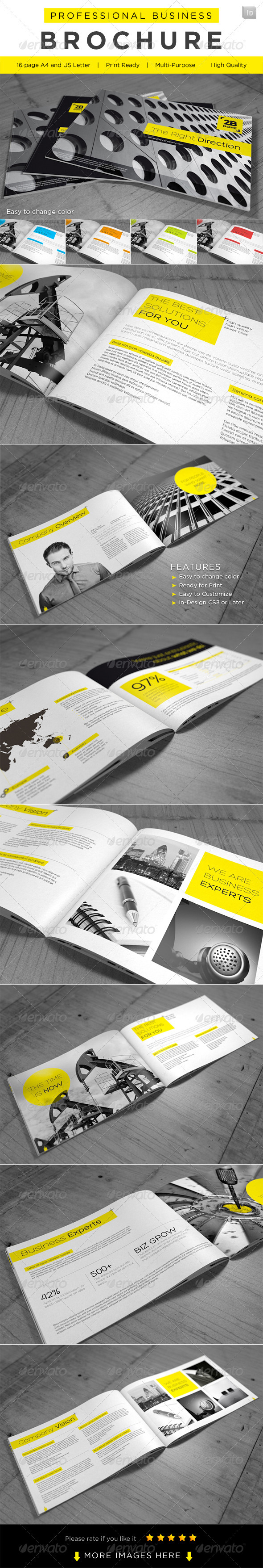 Professional Business Brochure - Brochures Print Templates