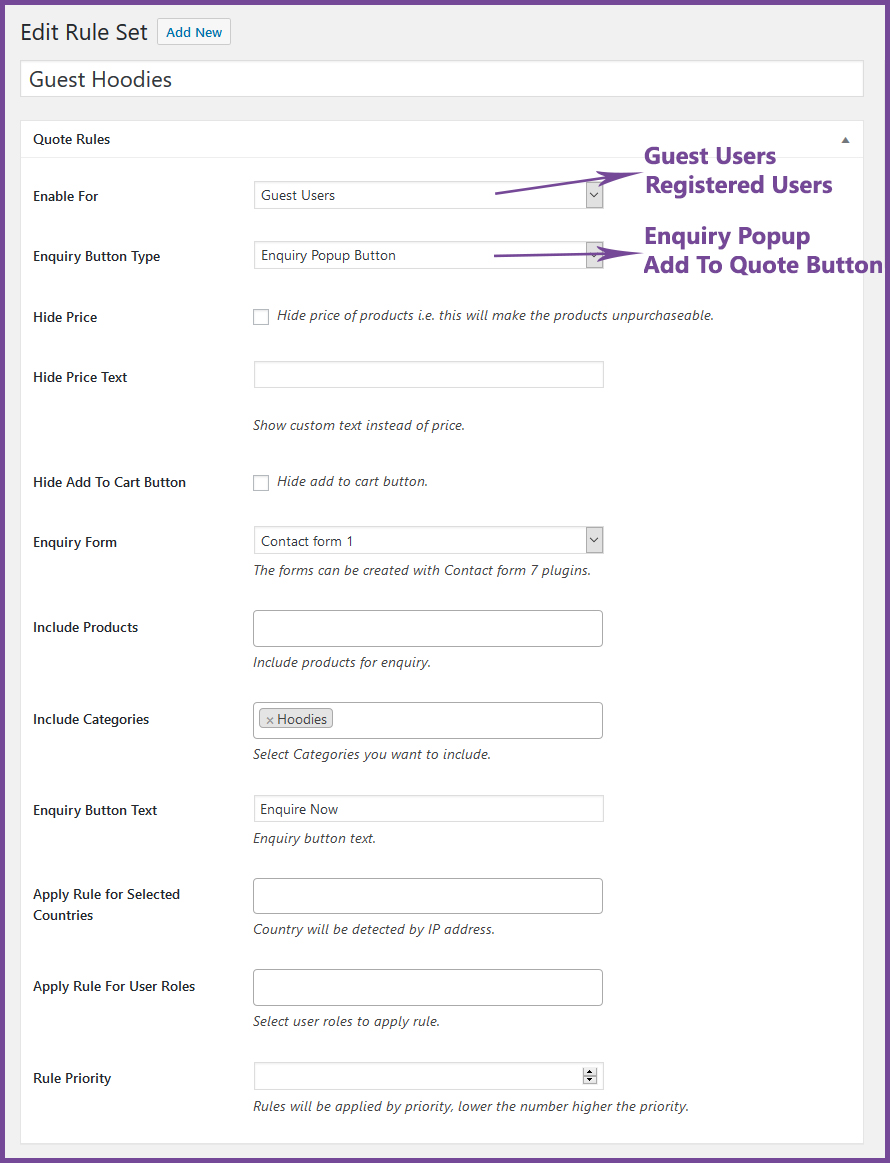 WooQuote - WooCommerce Product Enquiry & Request A Quote Plugin - 4