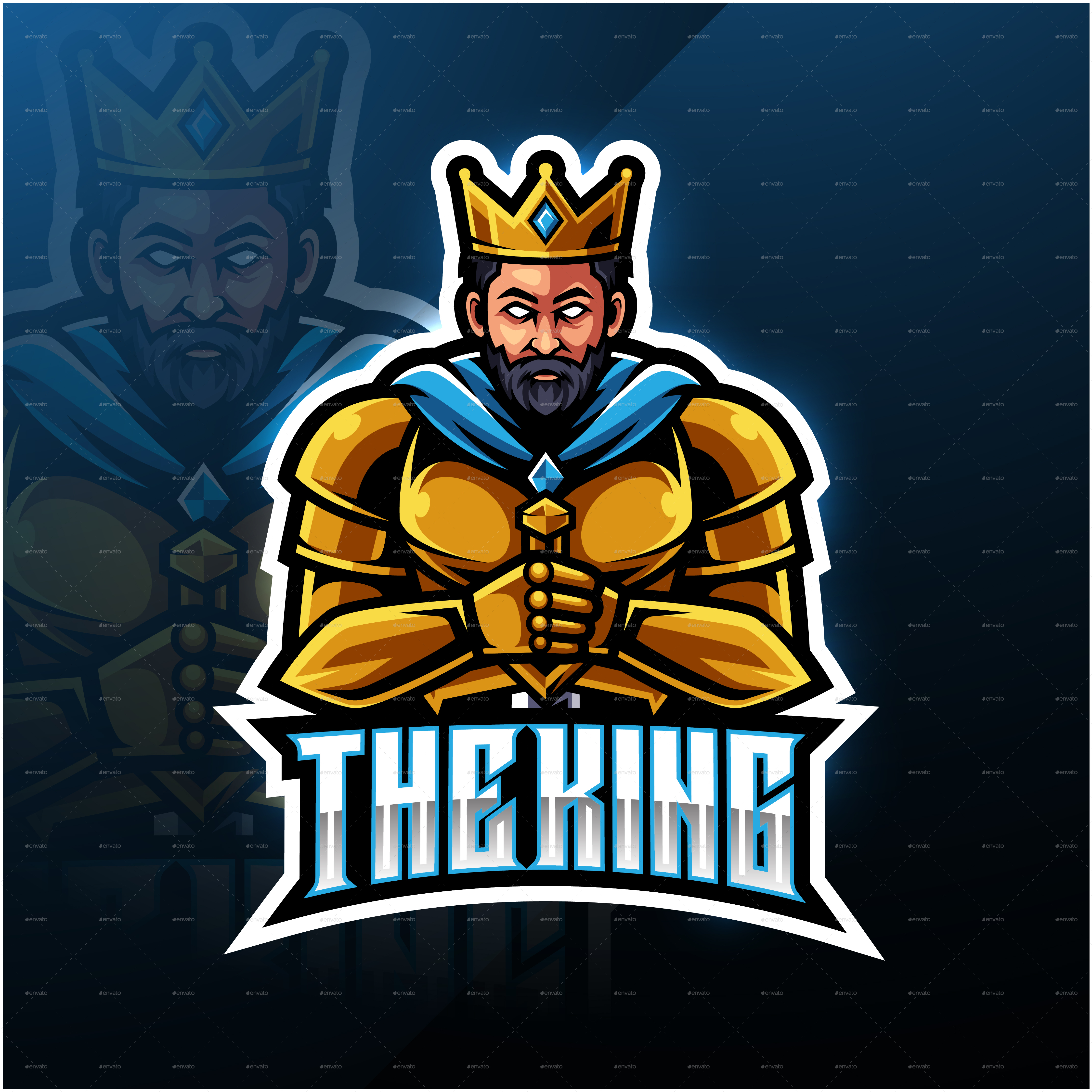 The King Esport Mascot, Vectors | GraphicRiver