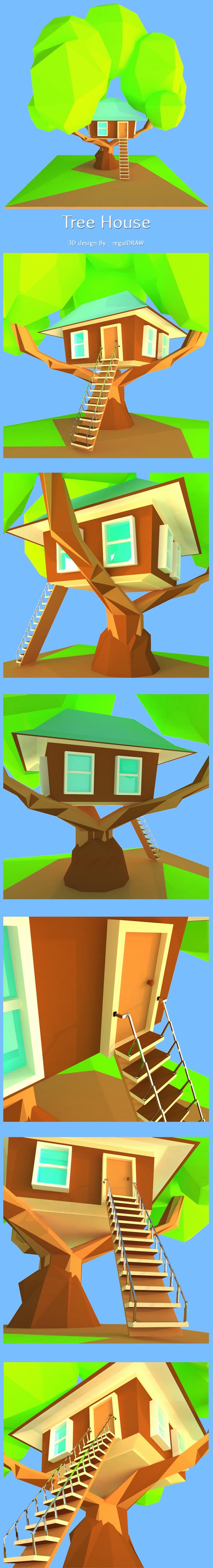 Tree House_3D Low - 3Docean 25555860
