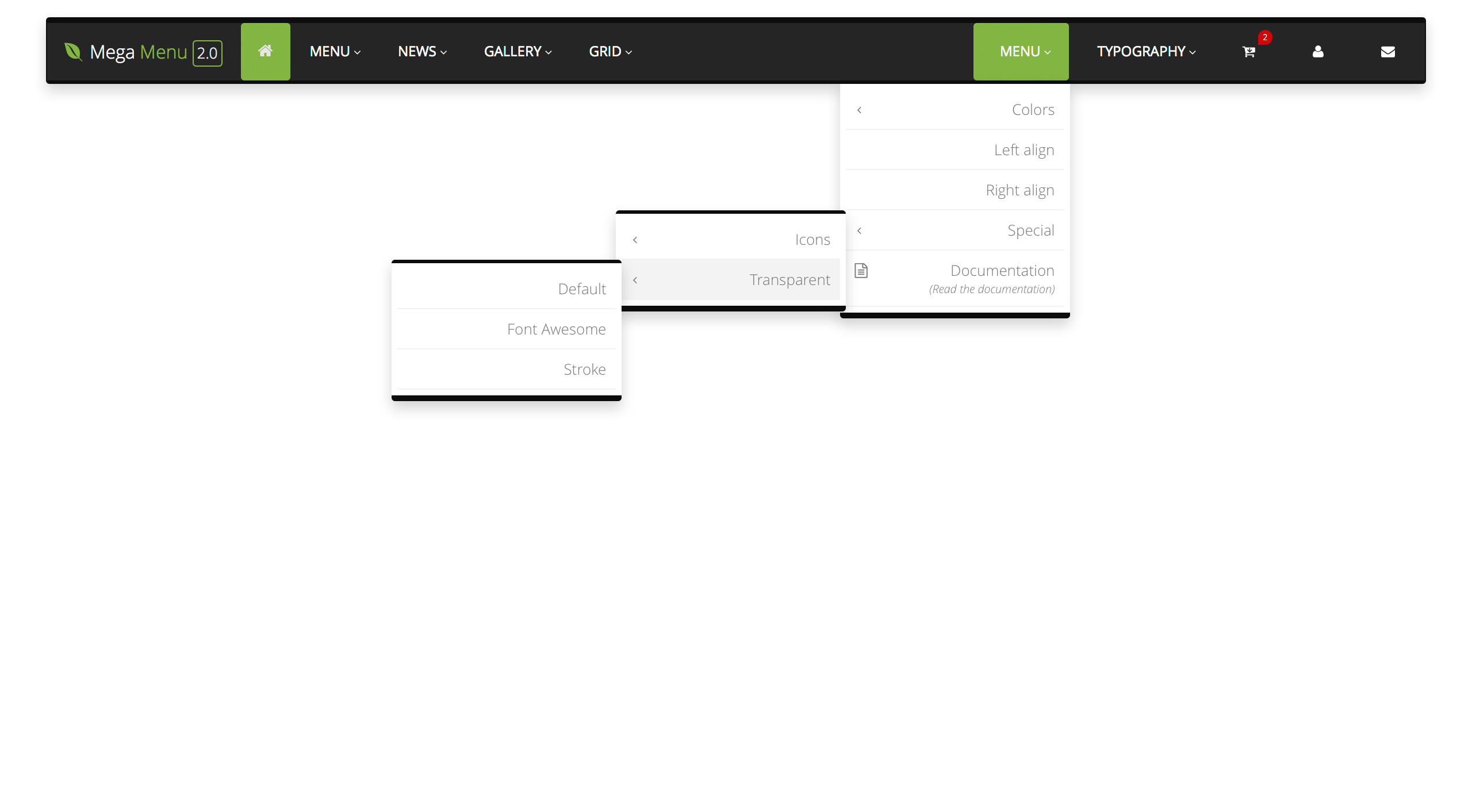Responsive Mega Dropdown Menu (RTL Supported) by WLCUnited CodeCanyon
