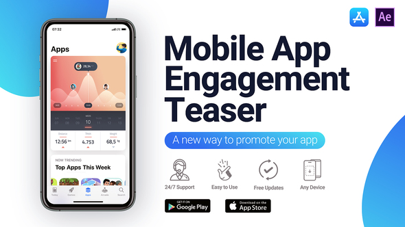 Mobile App Engagement - VideoHive 25572584