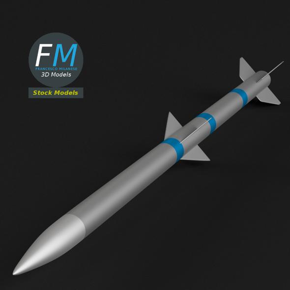 AIM-120 AMRAAM Missile - 3Docean 16647002