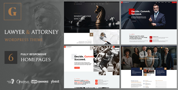 Goldenblatt – WordPress Theme for Lawyer & Attorney