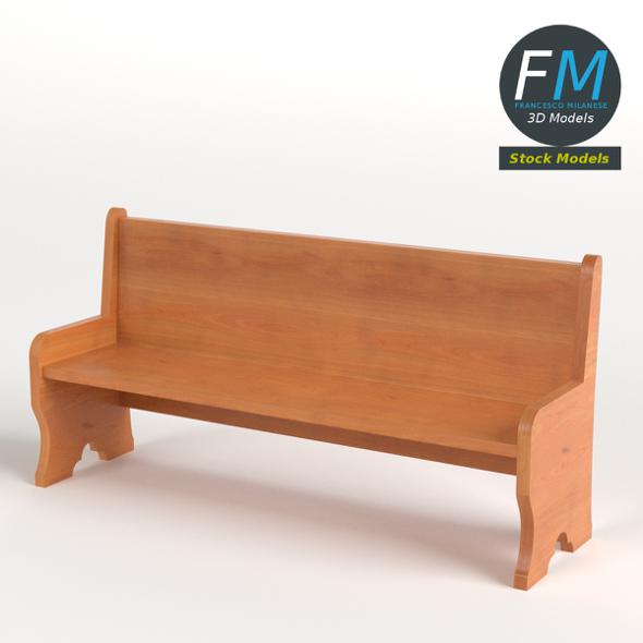 Church bench - 3Docean 25576186