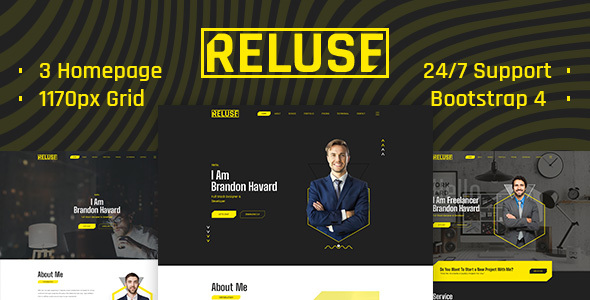 Reluse - Personal - ThemeForest 25576803