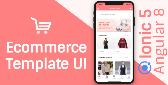 Ionic 5 Angular 8 UI Theme/Template Ecommerce App