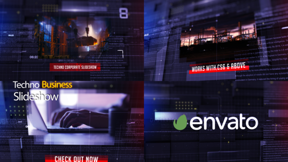 Techno Business Slideshow - VideoHive 25580263