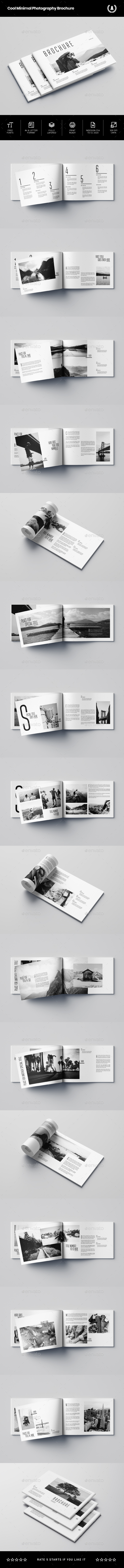 Cool Minimal Photography Brochure By Abradesign Graphicriver