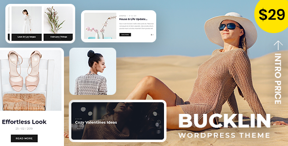 Bucklin - Creative Personal Blog WordPress Theme