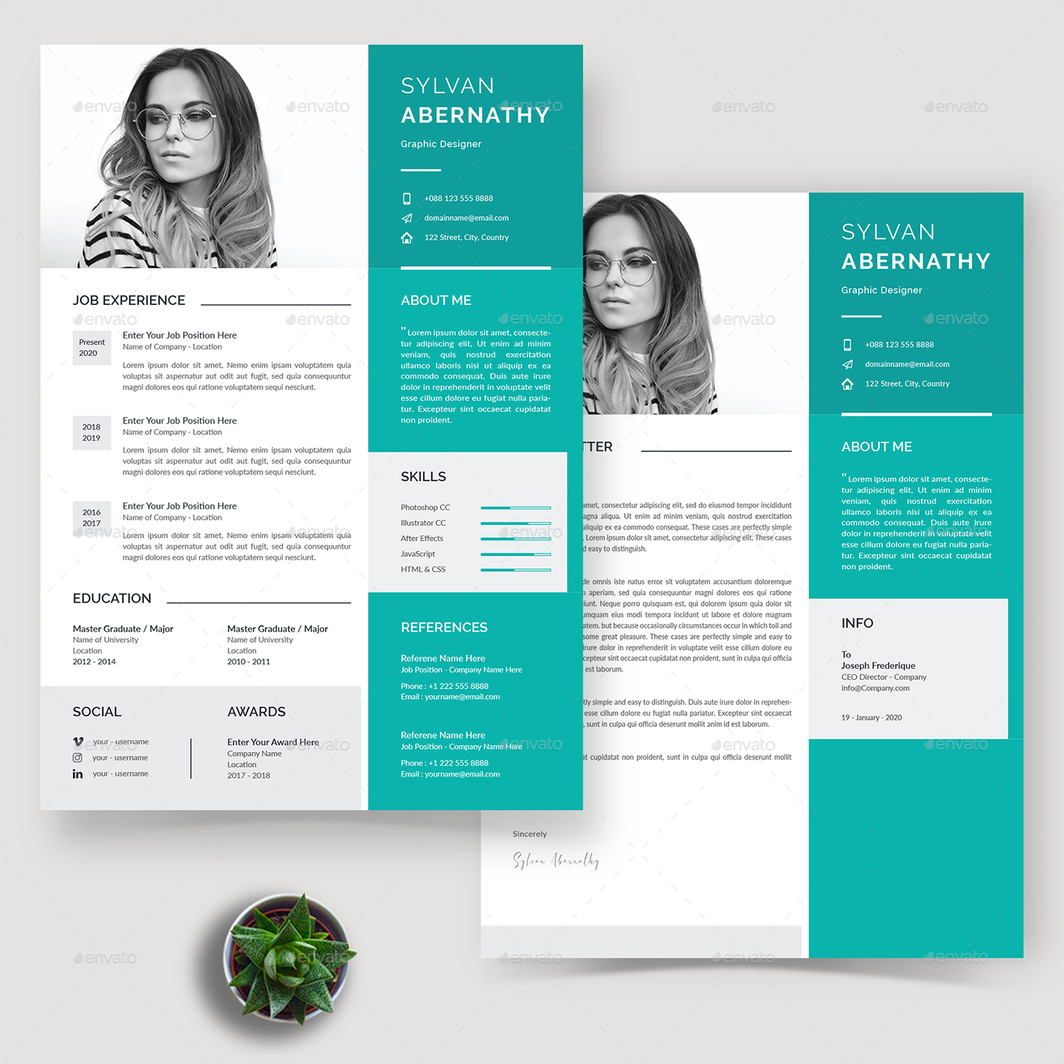 Resume/CV, Print Templates | GraphicRiver