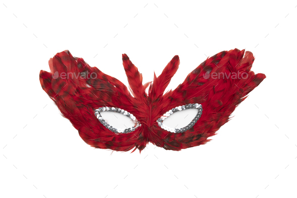 Red Feathers Isolated On White Background Stock Photo, Picture and