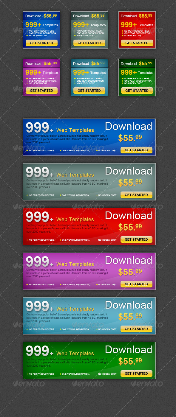 Web Banner - Banners & Ads Web Elements