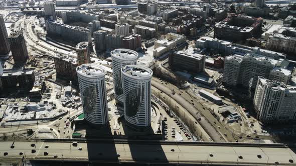 The City of Novosibirsk Was Filmed for Aerial Photography alt