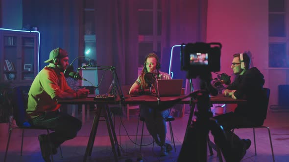 Three People Doing Podcast alt