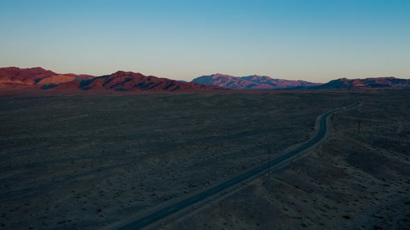 Aerial Hyper-lapse of Tecopa, CA and Kingston Peak alt