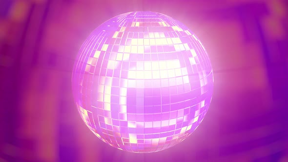 4k Pink Disco Ball