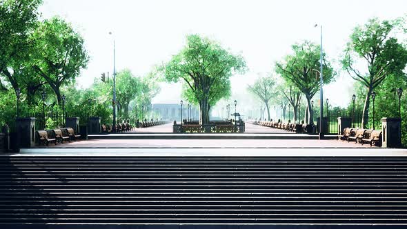 Peaceful Park in the City alt