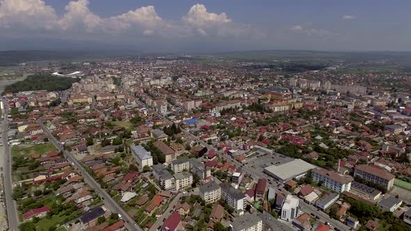 Aerial View Of Targu Jiu City