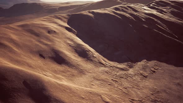 Aerial of Red Sand Dunes in the Namib Desert alt