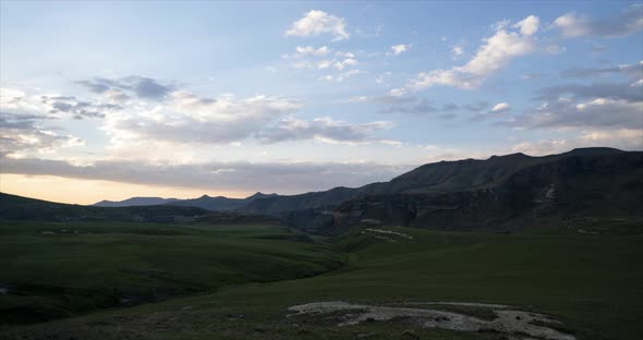 Timelapse from Golden gate Highlands national park in South Africa